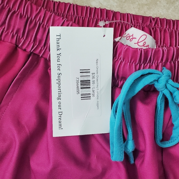 Ombre and Leopard Jogger Pants Large - Picture 5 of 6